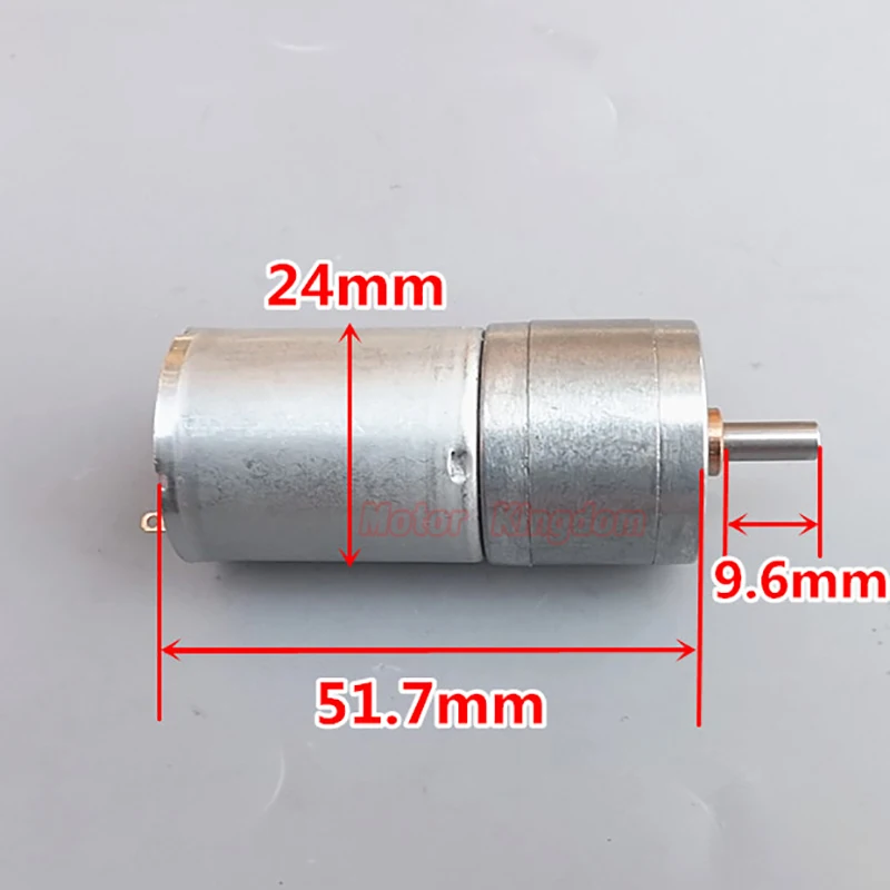 25 мм DC 3V 5V 6V 120RPM Мотор редуктор медленная скорость микро полностью металлический