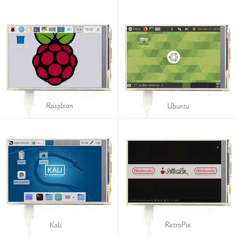 MHS 4,0 дюймовый ЖК-экран TFT ЖК-дисплей модуль 320x480 для Raspberry Pi 4B Raspberry Pi 3 Model B/B