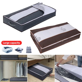 

1pcs Waterproof Portable Clothes Storage Bag Organizer Folding Closet Organizer for Pillow Quilt Blanket Quilt Bag Organizer