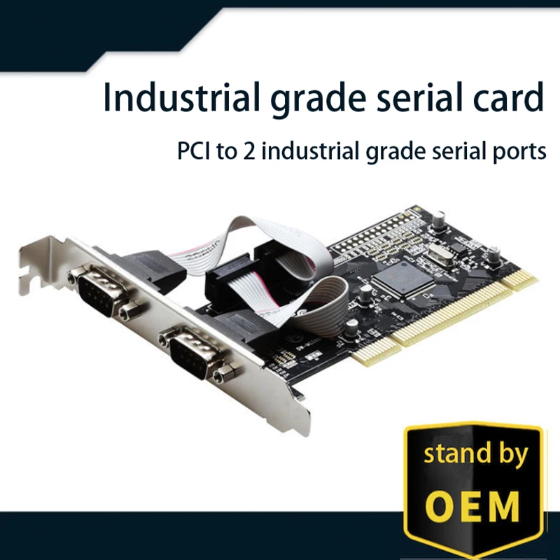 

Use MCS9865 chipset PCI to Dual Serial RS232 DB9 adapter card controller 2-port RS232 serial port expansion card TXB085