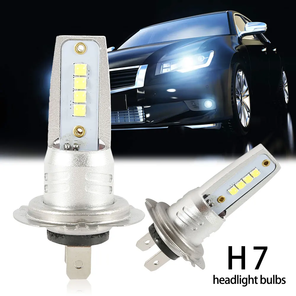 

2PCS H7 Car LED Fog Light Bulb Car Motorcycle Modified Headlights Car Signal Lights Car Headlights Professional Car Accessories