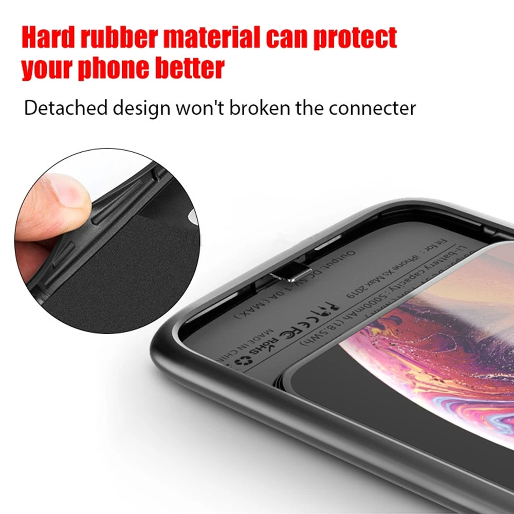 Для iPhone 11 Pro Аккумулятор Max чехол для power Case расширяемый аккумулятор блок питания