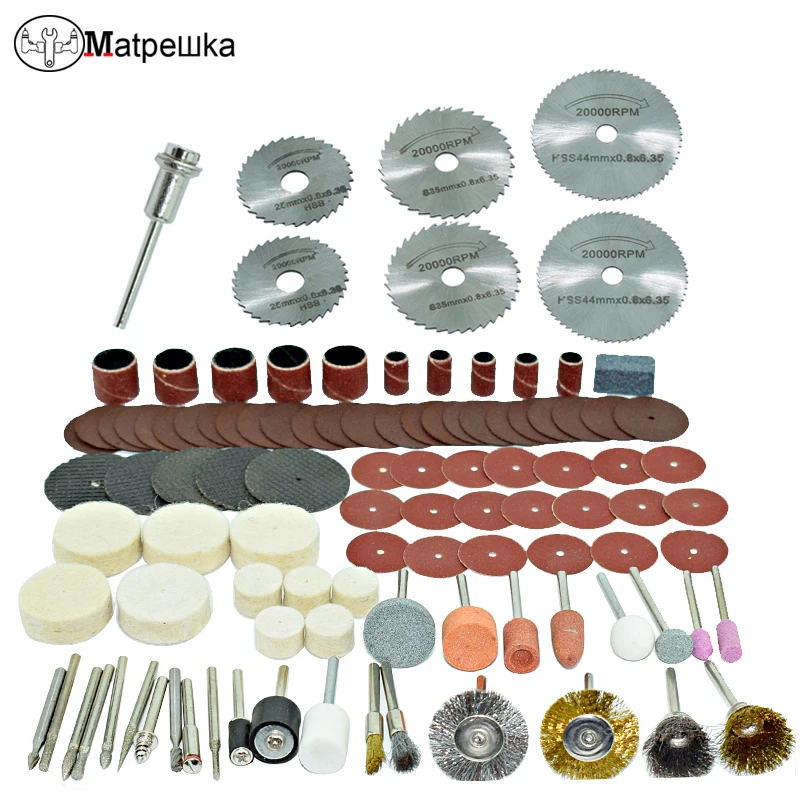  Dremel 100pcs mini drill engraving machine woodworking polishing accessories power tools accessorie