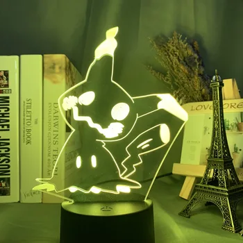 

3d Led Night Light Lamp Mimikyu Figure Nightlight for Kids Bedroom Decor Usb Touch Sensor Mimikkyu Light Lamp Bedside