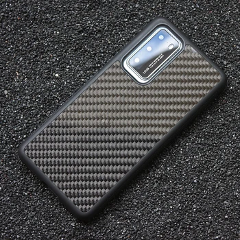 

Real Carbon Fiber Case for Huawei P40 Pro Mobile Phone Cover Business Luxurious TPU Silicone for Huawei P40 New Style