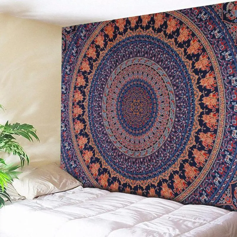 

Boho Square Tapestry Wall Hanging Carpet Printing Carpet Picnic Beach Mat Sleeping Blanket Tapestry Throw Yoga Mat Home Decor