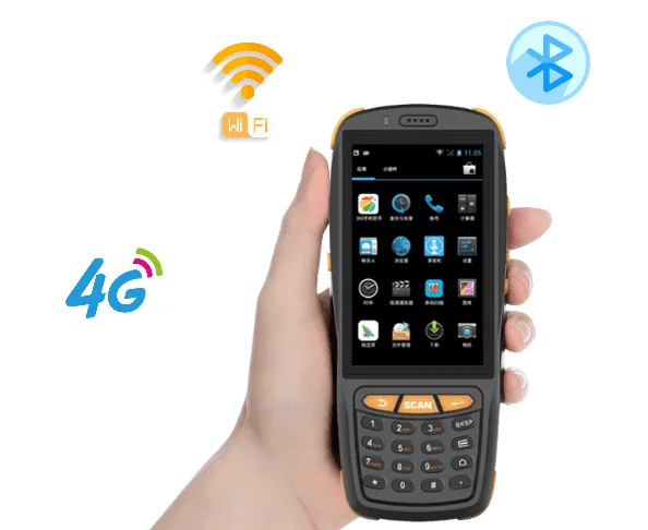 Android OS промышленный прочный КПК портативный POS терминал лазерный сканер штрих