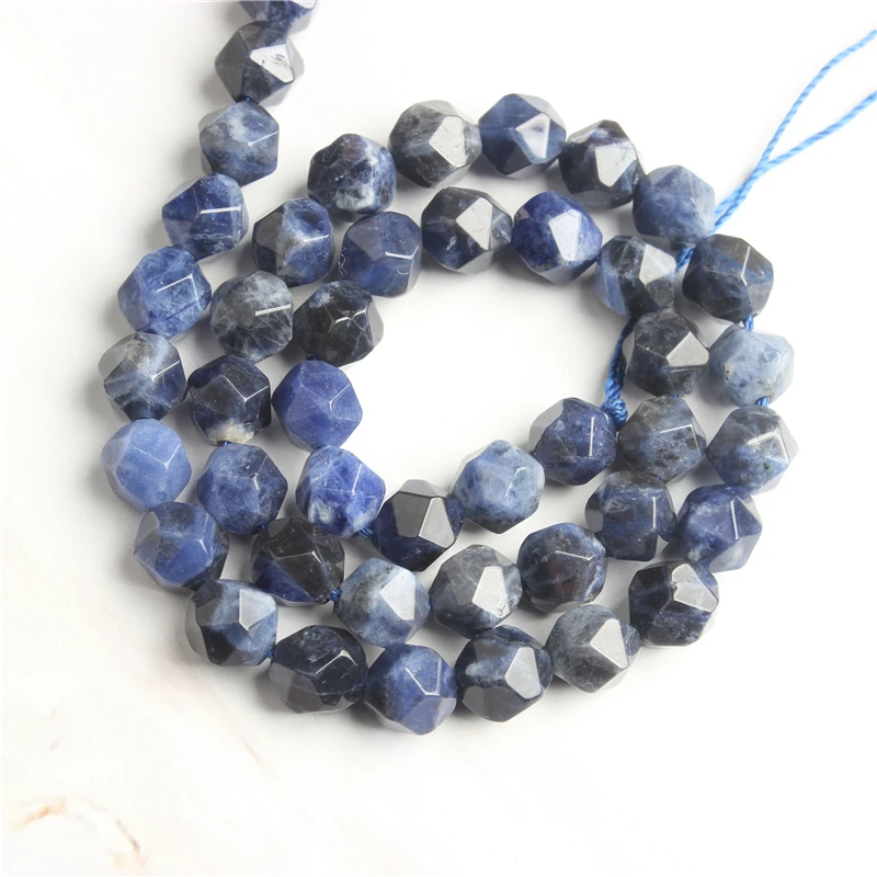 Натуральные ювелирные изделия Linxiang универсальный камень с голубой зернистой