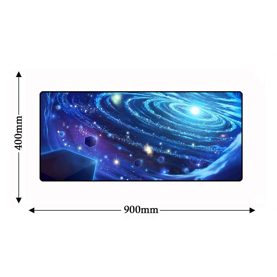 900*400*3 мм Прямоугольный Galaxy компьютерный запирающийся край коврик для компьютерной мыши Нескользящая Натуральная Резина игровой геймер игровой коврик для мыши Настольный коврик - Цвет: 3