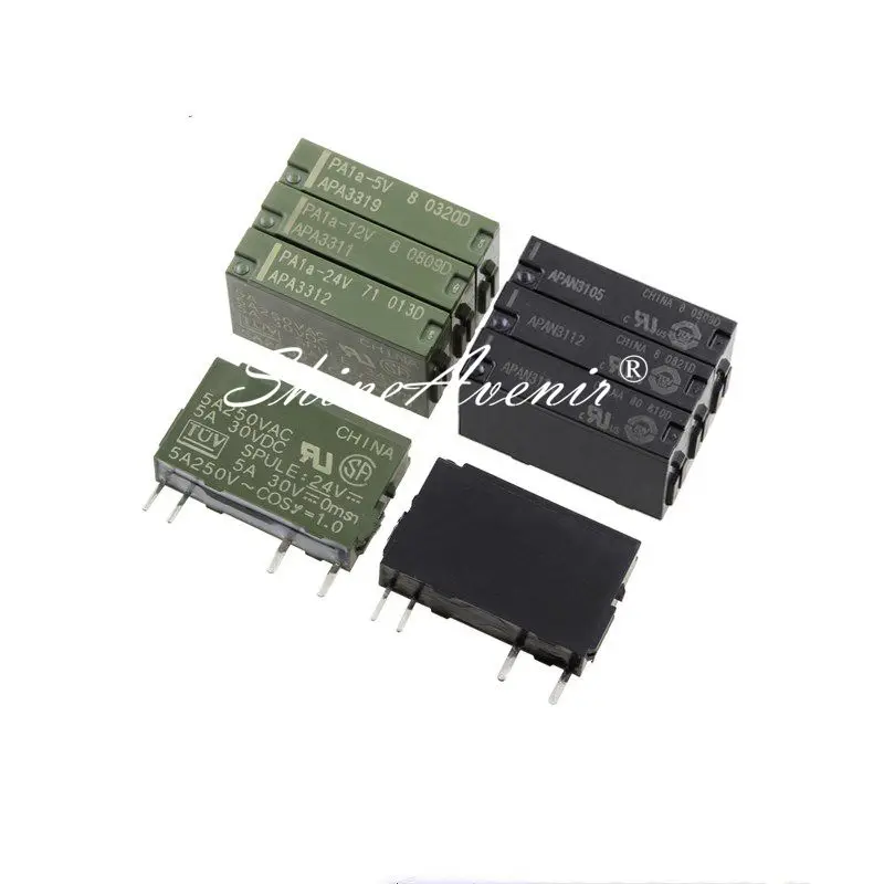 5 шт./лот реле PA1a-5V APA3319 PA1a-12V APA3311 PA1a-24V APA3312 APAN3105 5V APAN3112 12V APAN3124 24V 4PIN оригинальный в
