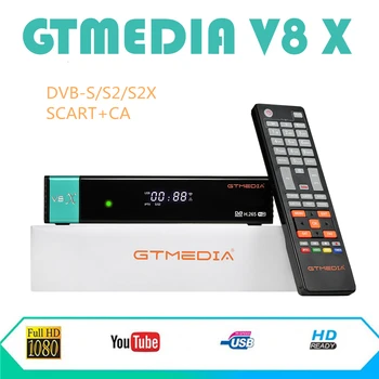 

Newest Satellite TV Receiver GTMEDIA V8 X DVB-S/S2/S2X SCART+CA Built-in 2.4G WIFI Xtream Stalker IPTV BOX with Europe Cline
