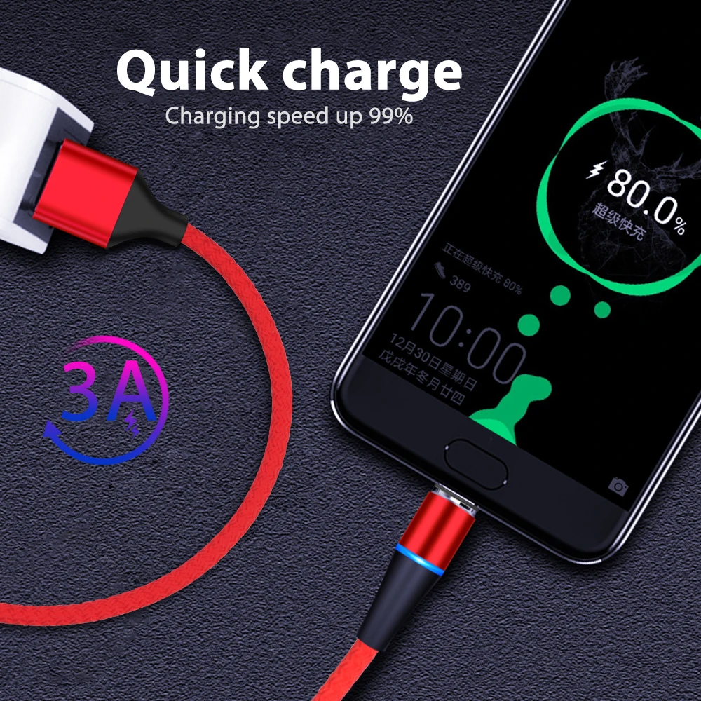 Магнитный кабель USB для быстрой зарядки кабель usb type C Магнитный кабель для зарядки данных Micro USB кабель для мобильного телефона USB шнур для даты