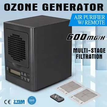 

6 Stage UV HEPA Ozone Generator Air Purifier with Remote Dust Odor Smoke Remover