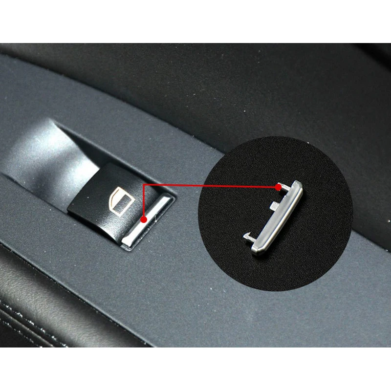 

Right Front Door Glass Lift Switch Trim Chrome Line Interior Decorative Strip for BMW 5 Series GT F07 7 Series F01 F02 2009-2015