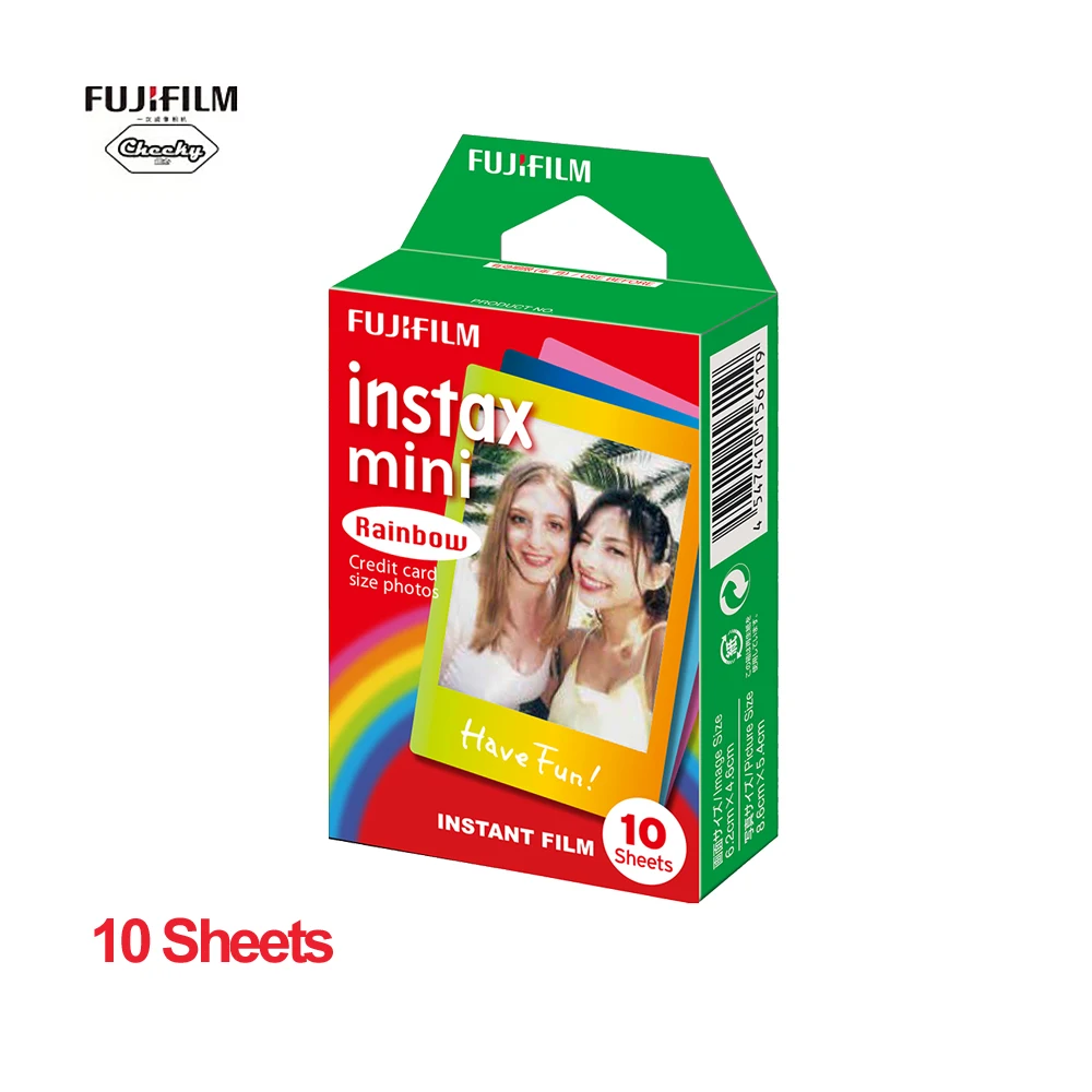 10 Sheets 10-100 листов Подлинная Fujifilm Instax Mini 8 пленка Радуга Fuji мгновенная пленка для Fujifilm Instax mini 7s 9 25 50s 90 пленка для камеры - Цвет: 10 Sheets