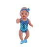 Doll Clothes Sandal Glasses Swimming Suit Set For 18Inch American Doll&43Cm Born Baby Doll Accessories,Our Generation Girl's Toy 5