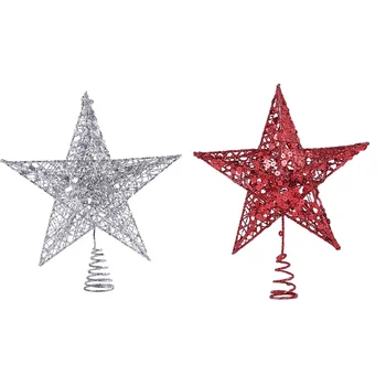 

2PCS Tree Topper Durable High Quality Prime Sturdy Tree Topper Christmas Adornment for Xmas Tree