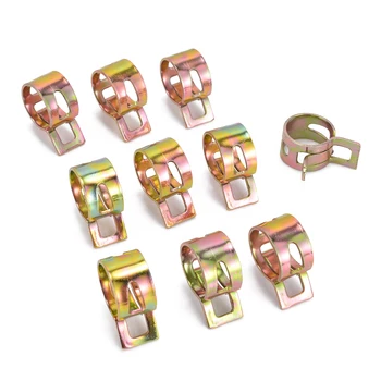 

60pcs/set Vacuum Spring Fuel Oil Water CPU Hose Clip Pipe Tube for Band Clamp Metal Fastener Assortment Kit 6/9/10/12/14/15MM