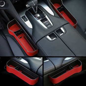 

Cup Car Storage Box Organizer Pocket Replacement parts PU Leather+Plastic