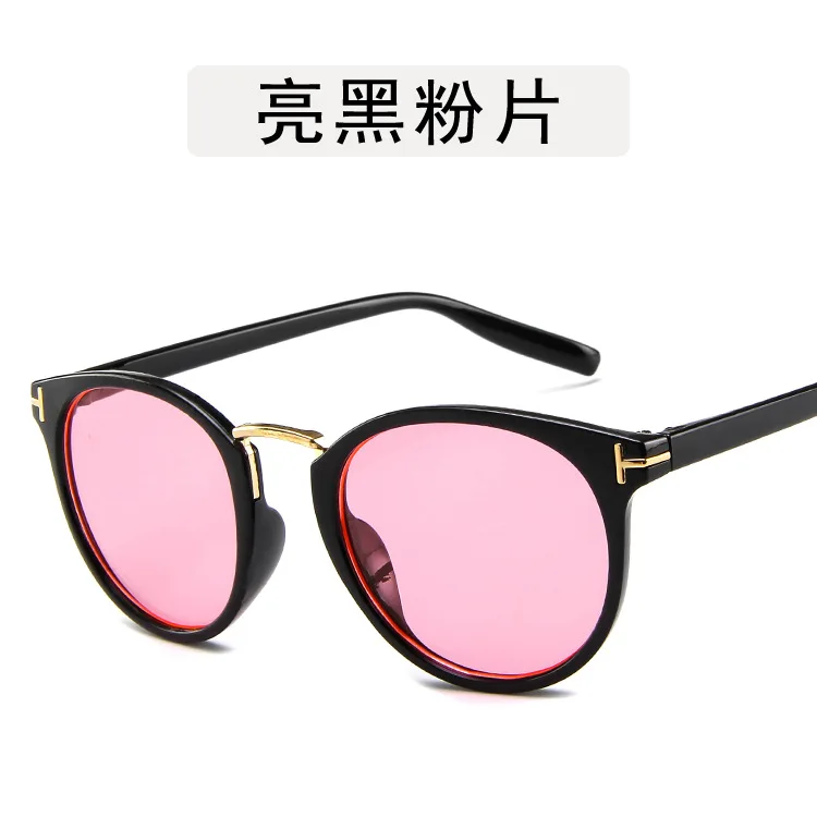 Tom ford TF солнцезащитные очки для женщин и мужчин фиолетовые леопардовые модные овальные пляжные очки oculos de sol feminino - Цвет линз: black-pinnk
