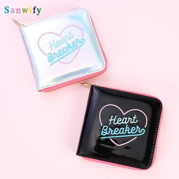 

Fashion Square Women Laser Hologram Card Holder Short Wallet Moon Night Clutch Coin Purse Pocket Money Wallet