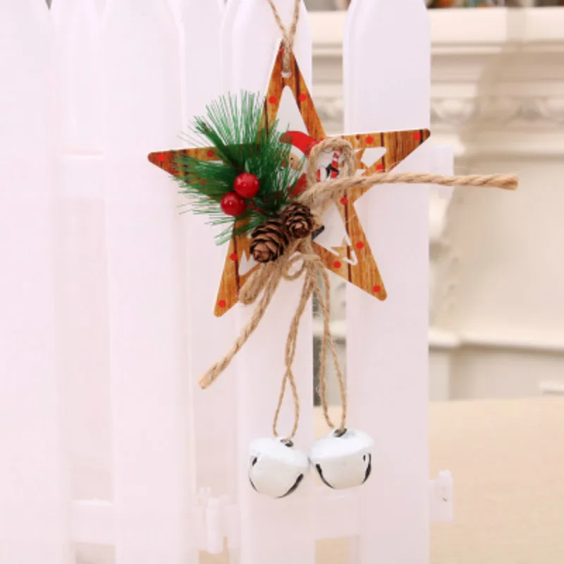 Рождественская Jingle подвеска с бубенчиками Рождественская елка украшения подарок колокольчики рождественские украшения Navidad новогодние вечерние украшения - Цвет: 2