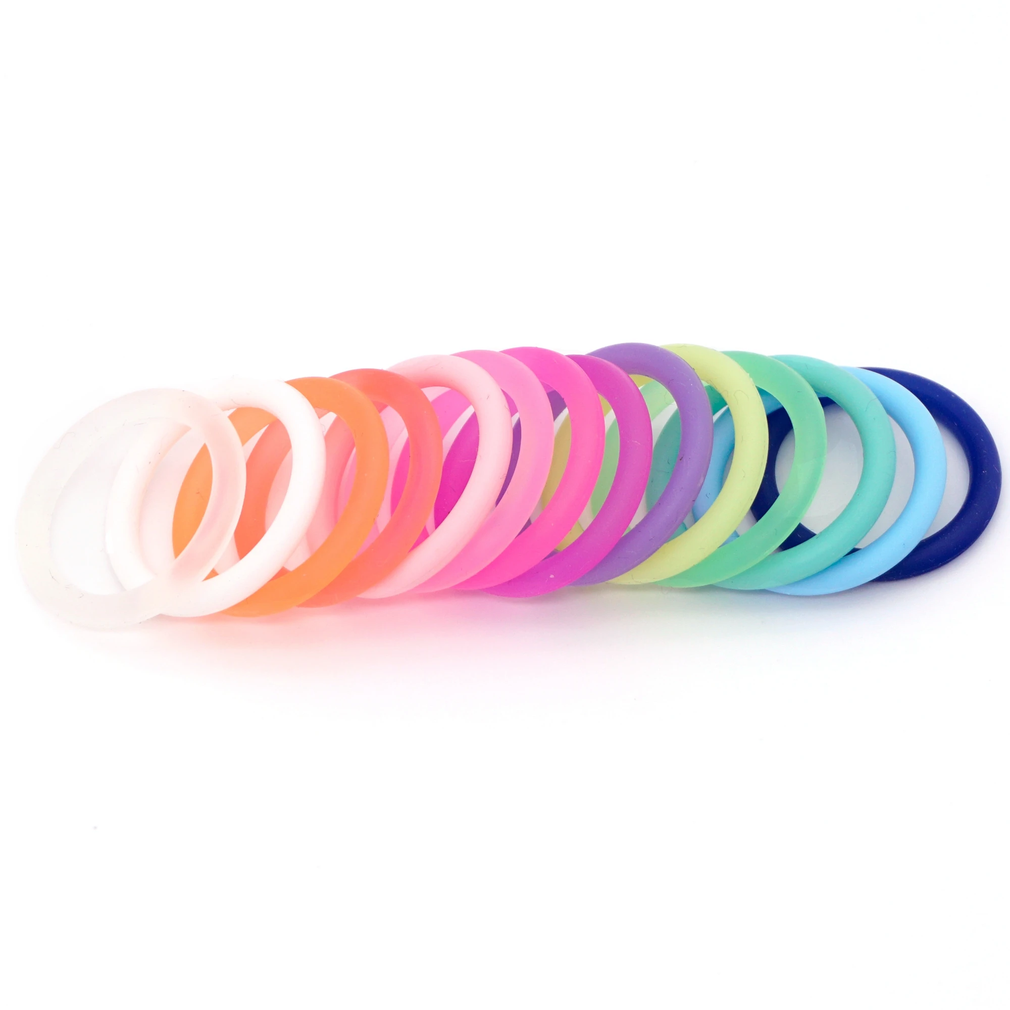 30pcs Transparent Clear Silicone Pacifier Dummy Ring MAM Adapter O Ring Food Grade 4