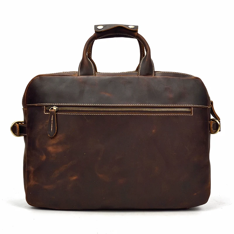 Для мужчин бизнес портфели из натуральной коровьей кожи 15 дюймов ноутбук сумка мужской большой ёмкость сумка мягкая мужская сумка на плечо