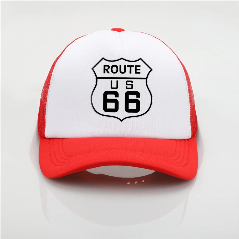 Модная шапка Route 66, шапка с сеткой, бейсбольная кепка для мужчин и женщин, летняя трендовая Кепка, новая молодежная Джокер, Солнцезащитная шляпа, пляжный козырек, шляпа