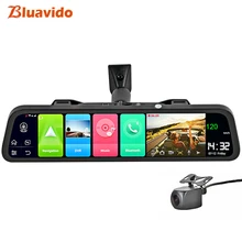 Bluavido Русский язык 4G Android 8,1 Автомобильный видеорегистратор Камера gps 12 дюймов зеркало заднего вида 2G ram dash cam видео рекордер ADAS мониторинг парковки