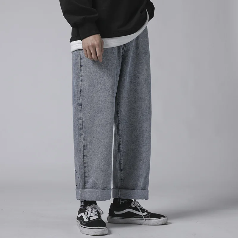 Casual Mens Vintage Washed Jeans Hip 