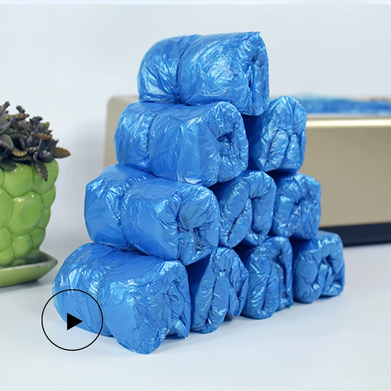 100-800PCS Disposable PE Shoe Cover For Automatic Machine Special T Buckle | Безопасность и защита