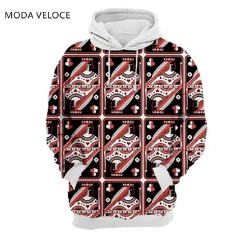 

MODAVELOCE Queen Style 4 Hoodie Polyester With Wool 3d Printed Sweatshirts For Men Anime's Hooded Sweatshirt Women Long Sleeve