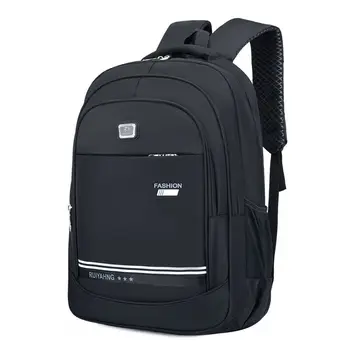 

Big Capacity Men Backpack Waterproof Nylon Black High School Bags Teenage Boys Middle Student BagPack Big Multi-function Backbag