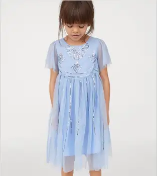

girls sequins tulle dresses European fashion girls princess dress high-grade children clothing baby dresses