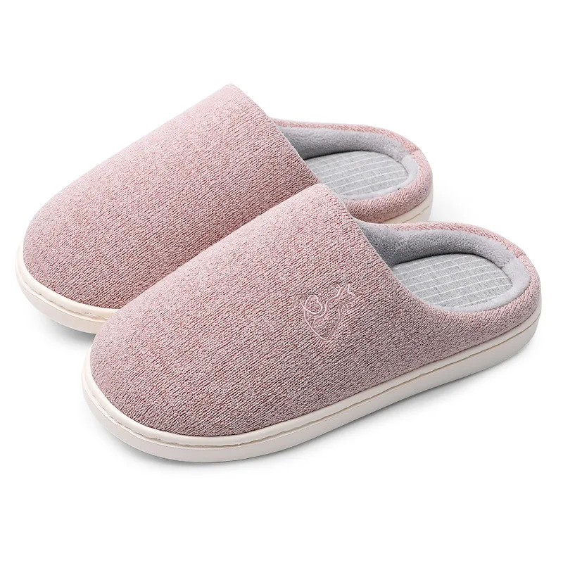 

2018 New Style Cute Cotton Slippers Men's Home Indoor with Half a Pack of Couples Autumn And Winter Warm Slipper Women's Winter