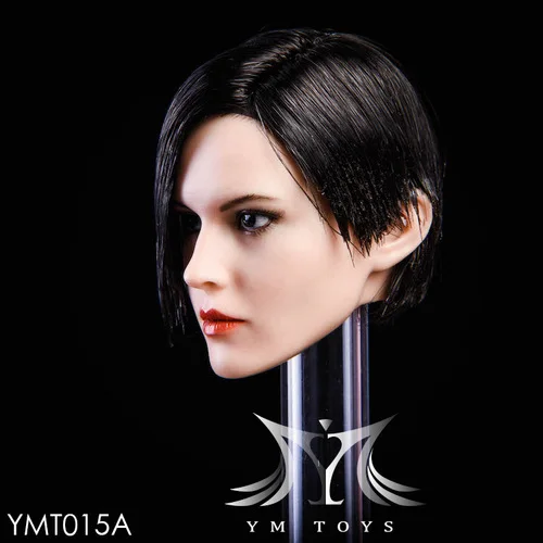 Mnotht 1/6 женский солдат короткие волосы голова лепить красный/черный/белый модель головы подходит для Phicen Tbleague JIAOUL фигурка игрушки - Цвет: YMT015A