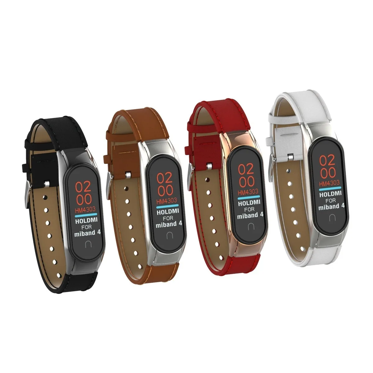 Mi Band 5 Strap for Xiaomi Mi Band 4 Bracelet Genuine Leather Wristband