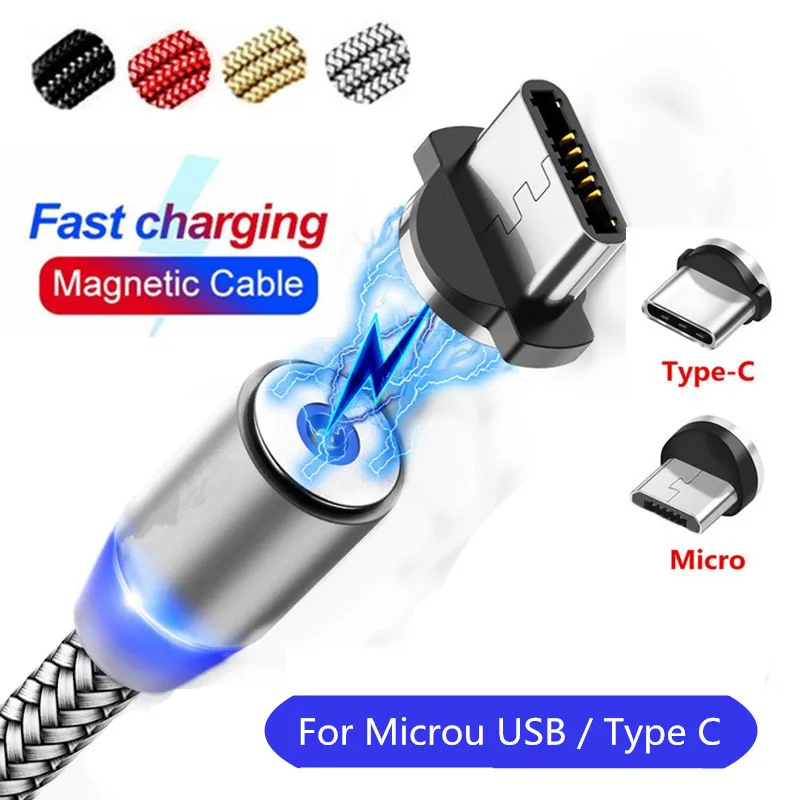 

1M Fast Charging Magnetic Cable For LG Q6 G5 G6 PLUS G7 Thinq K4 K7 K4 K10 2018 K11 K20 Plus K40 K50 G3 Stylus Micro USB Type C