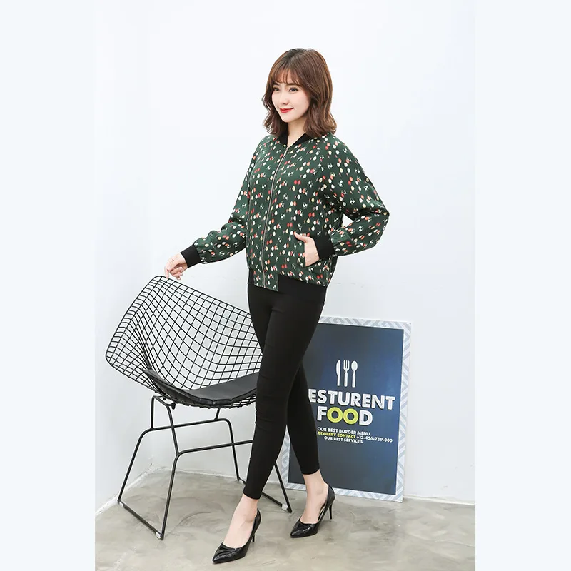 

Li ren yi shen 2019 Spring And Autumn WOMEN'S Dress Large Size Thick 100 Silk Jacket Hangzhou Middle-aged Zipper Baseball Unifor