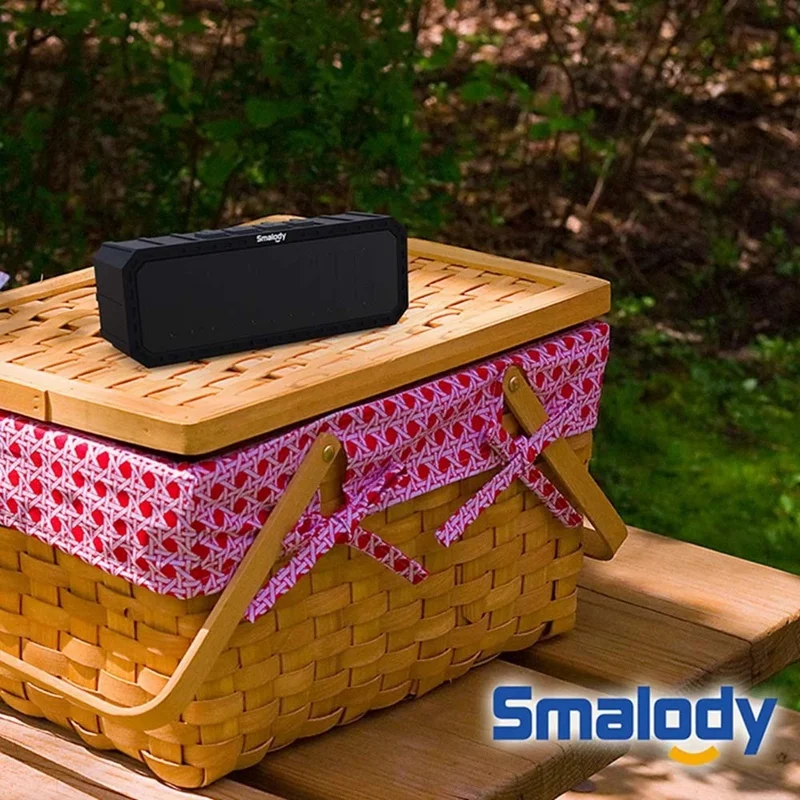 Smalody 7050 портативный Bluetooth динамик s 6 Вт стерео звуковая коробка Ipx6 Водонепроницаемый Открытый Динамик Hands-Free с микрофоном Tf слот для карты Fm