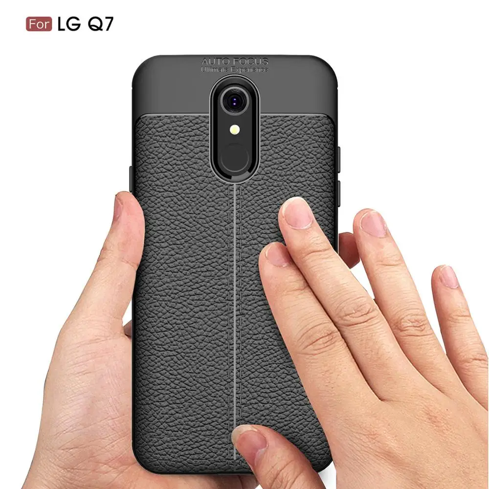 Роскошный кожаный чехол litchi stria для LG G6 G7 G8 G8s K8 2018 k10 Q Stylus Q6 Q7 v30s v30 v40 v50 мягкий