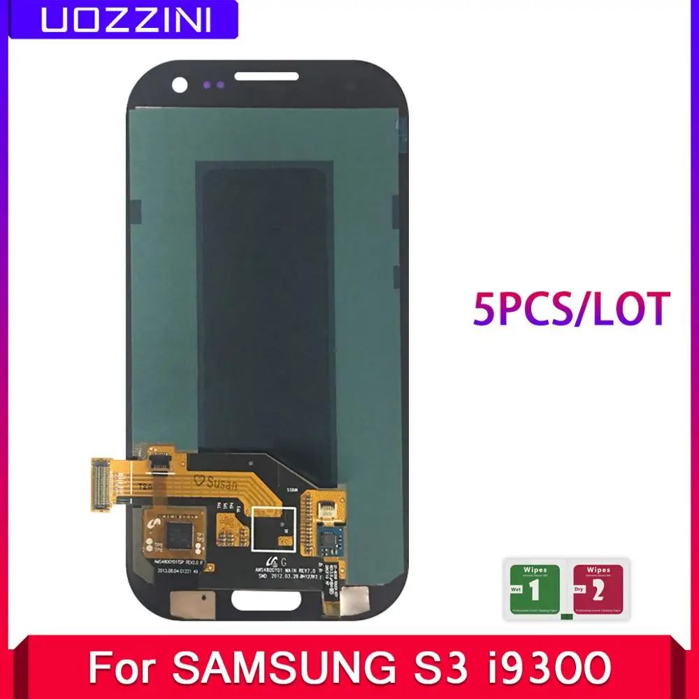 

5 Pcs/Lot Super AMOLED For Samsung Galaxy S III S3 i9300 i9300i i9301 i9301i i9305 LCD Display Touch Screen Digitizer Assembly