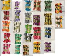 Mm cxc linha de ponto cruz o estilo único 8 ponto cruz fio bordado algodão costura floss skeins artesanato gradiente cor