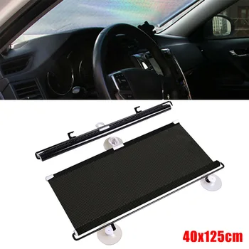 

Windshield Sun Visor Sun Shade Curtain Anti-UV Sun Visor 40*125cm PVC Auto