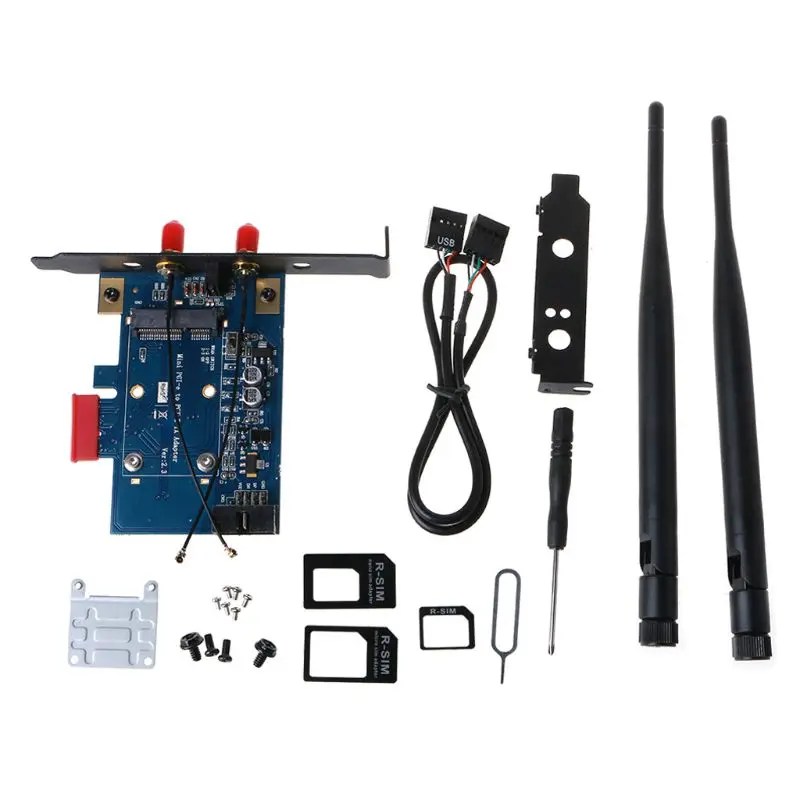 Мини PCI-E PCI Express для PCI-E 1x адаптер со слотом для sim-карты для WiFi 3g/4G/LTE беспроводной конвертер карт