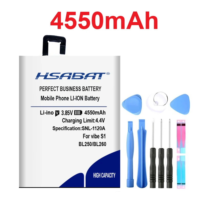 HSABAT BL260 4550mAh аккумулятор для lenovo VIBE S1 Lite S1La40 батареи