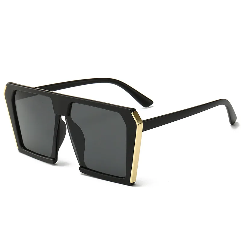 

2020 Fashion Woman Large Frame Sunglasses Men's And Women's Multicolor Colorful Street Shooting All-match UV-proof Sun Glasses