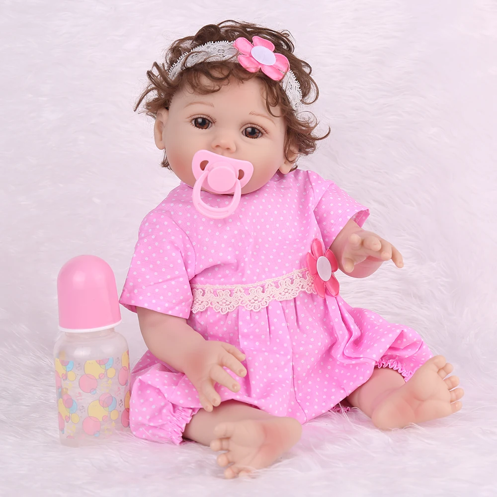 NPKDOLL Reborn Baby 18 дюймов Полностью виниловые реалистичные игрушки Bebe для детей детские поддельные детские развивающие ванны для детей Playmate Babe Boneca