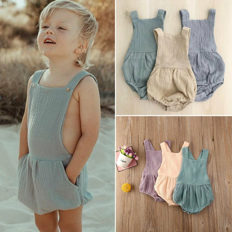 linen overalls baby boy